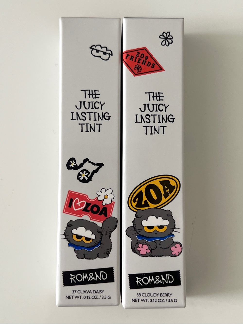 Romand x ZO&FRIENDS The Juicy Lasting Tint Bundle - 37 + 38
